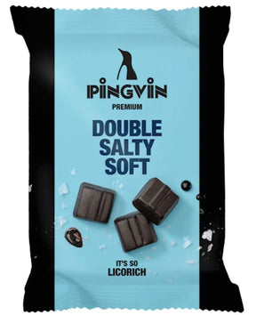 Pingvin Premium Double Salty Soft Licorice 90g, 14-Pack - Scandinavian Goods