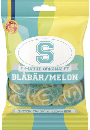 S-Märke Blåbär/Melon 80g - Scandinavian Goods