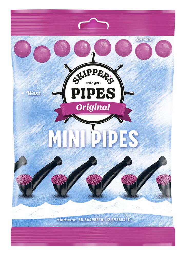 Skipper's Mini Pipes Original 192g, 10-Pack - Scandinavian Goods