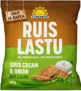 Sour Cream & Onion Rye Chips 150g, 8-Pack - Scandinavian Goods