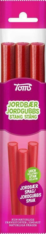 Toms Jordbær Stang 75g, 20-Pack - Scandinavian Goods