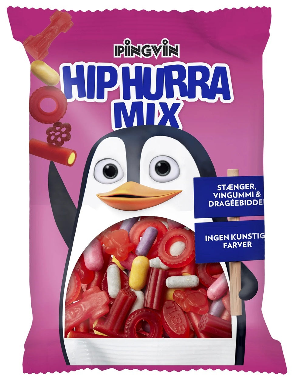 Toms Pingvin Hip Hurra Mix 375g, 8-Pack | Danish Assorted Sweets