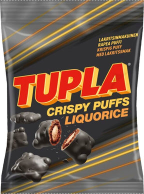 Tupla Crispy Puffs Liquorice 140g - Scandinavian Goods