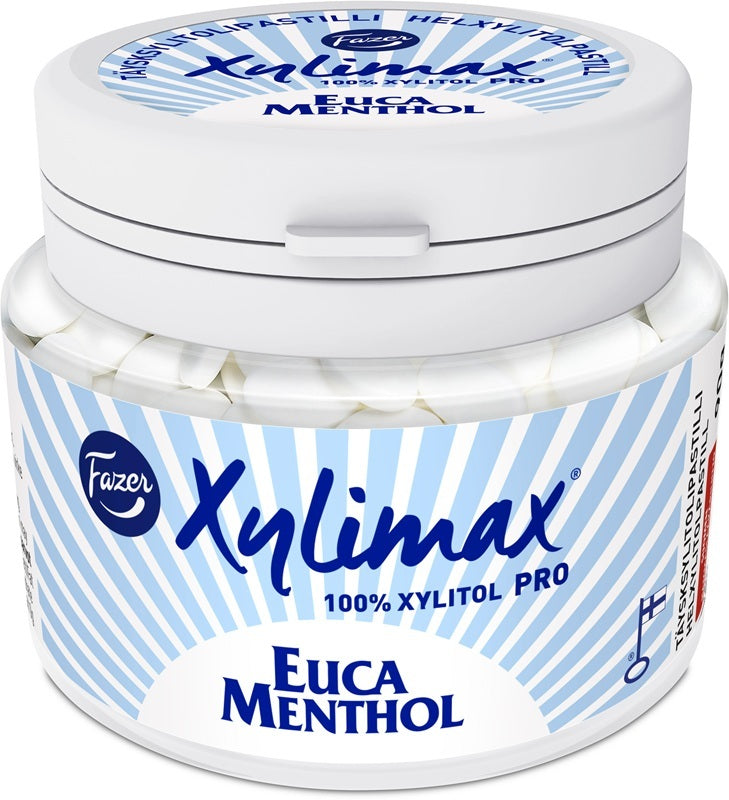 Xylimax Eucamenthol Xylitol Pastilles 90g, 10-Pack | Finnish Sweets