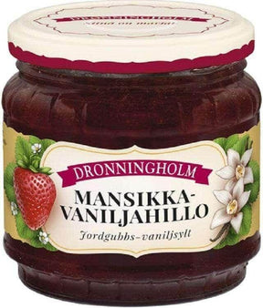 Dronningholm Strawberry Vanilla Jam 440g, 8-Pack - Scandinavian Goods