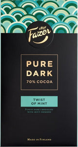 Fazer Pure Dark Twist of Mint 95g - Scandinavian Goods