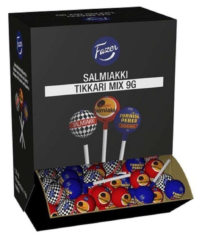 Fazer Salmiakki Lollipop Mix 1,35 kg - Scandinavian Goods