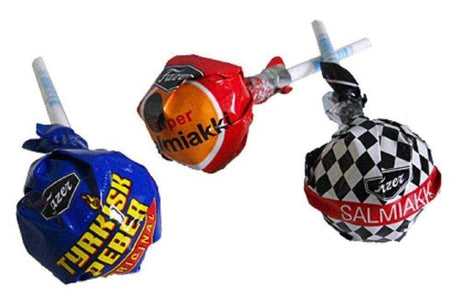 Fazer Salmiakki Lollipop Mix 9g, 15-Pack - Scandinavian Goods