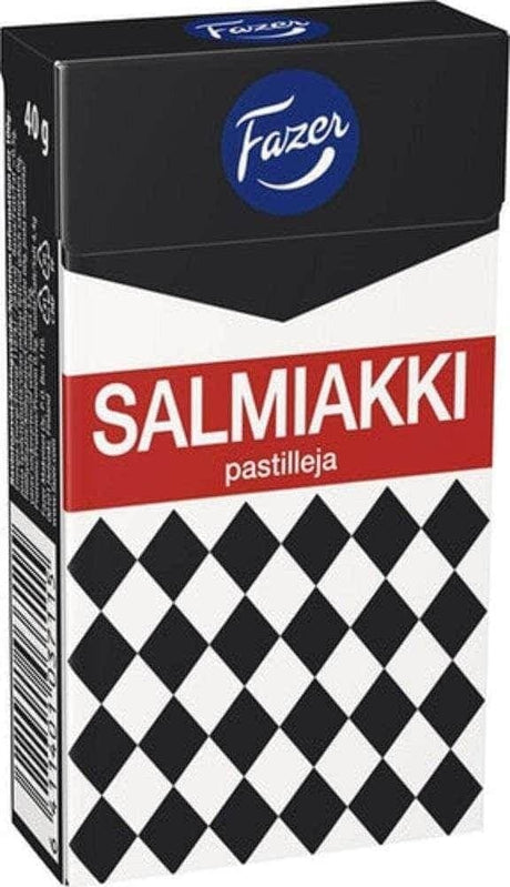 Fazer Salmiakki Pastilles 40g, 20-Pack - Scandinavian Goods