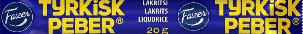 Fazer Tyrkisk Peber Licorice 20g - Scandinavian Goods