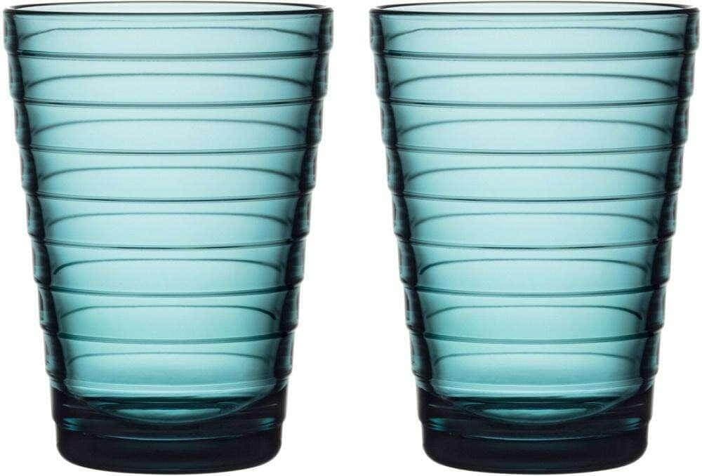 Iittala Aino Aalto tumbler 33 cl, sea blue, 2 pcs - Scandinavian Goods