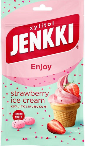 Jenkki Enjoy Strawberry Ice Cream 70g - Scandinavian Goods