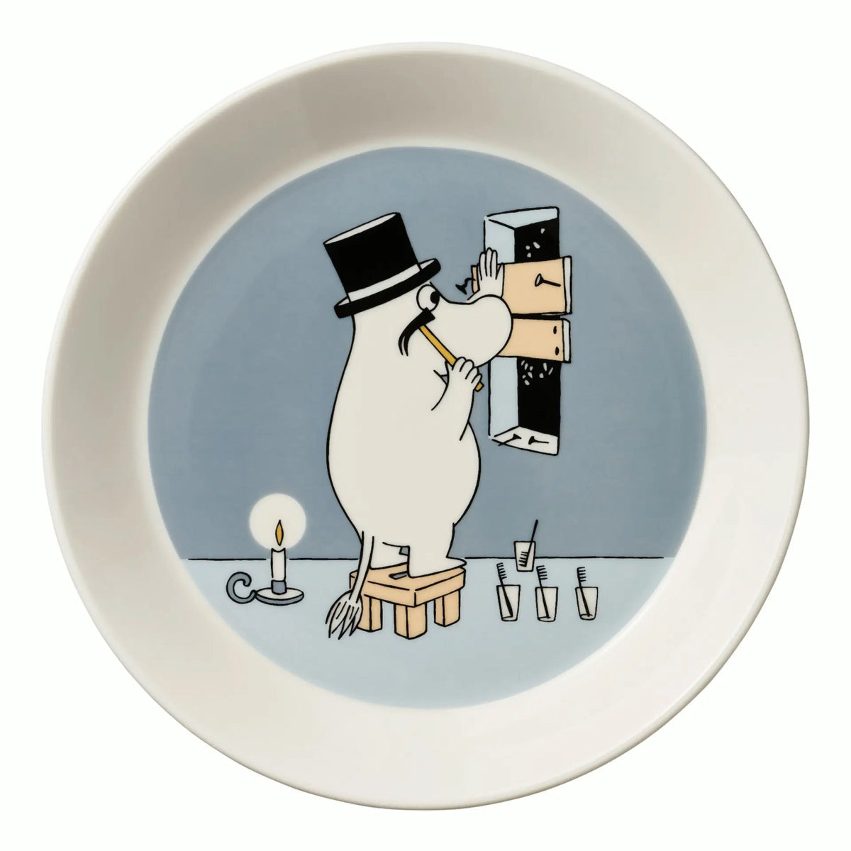 Moominpappa Porcelain Plate 19cm - Scandinavian Goods
