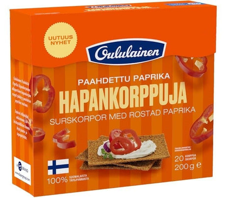 Oululainen Crispbread Roasted Pepper 200g - Scandinavian Goods