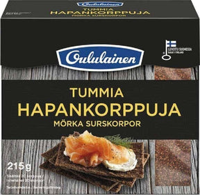 Oululainen Dark Thin Crispbread 215g - Scandinavian Goods