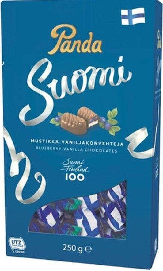 Panda Suomi Mustikka - Vanilja 250g, 6-Pack - Scandinavian Goods