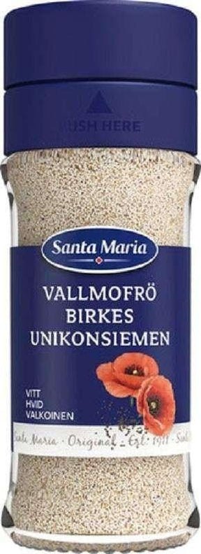 Santa Maria Poppy Seeds White 43g, 12-Pack - Scandinavian Goods