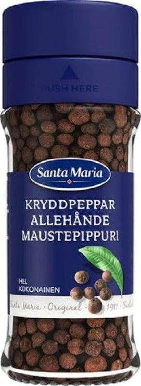 Santa Maria Whole Black Pepper 23g, 12-Pack - Scandinavian Goods