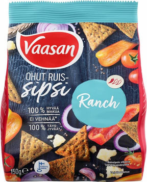 Vaasan Ranch Rye Crisps 150g - Scandinavian Goods