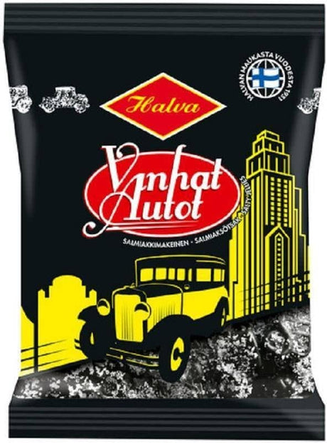 Vanhat Autot Salmiakki 160g, 12-Pack - Scandinavian Goods