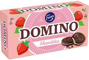 Fazer Domino Mansikka 350g - Scandinavian Goods