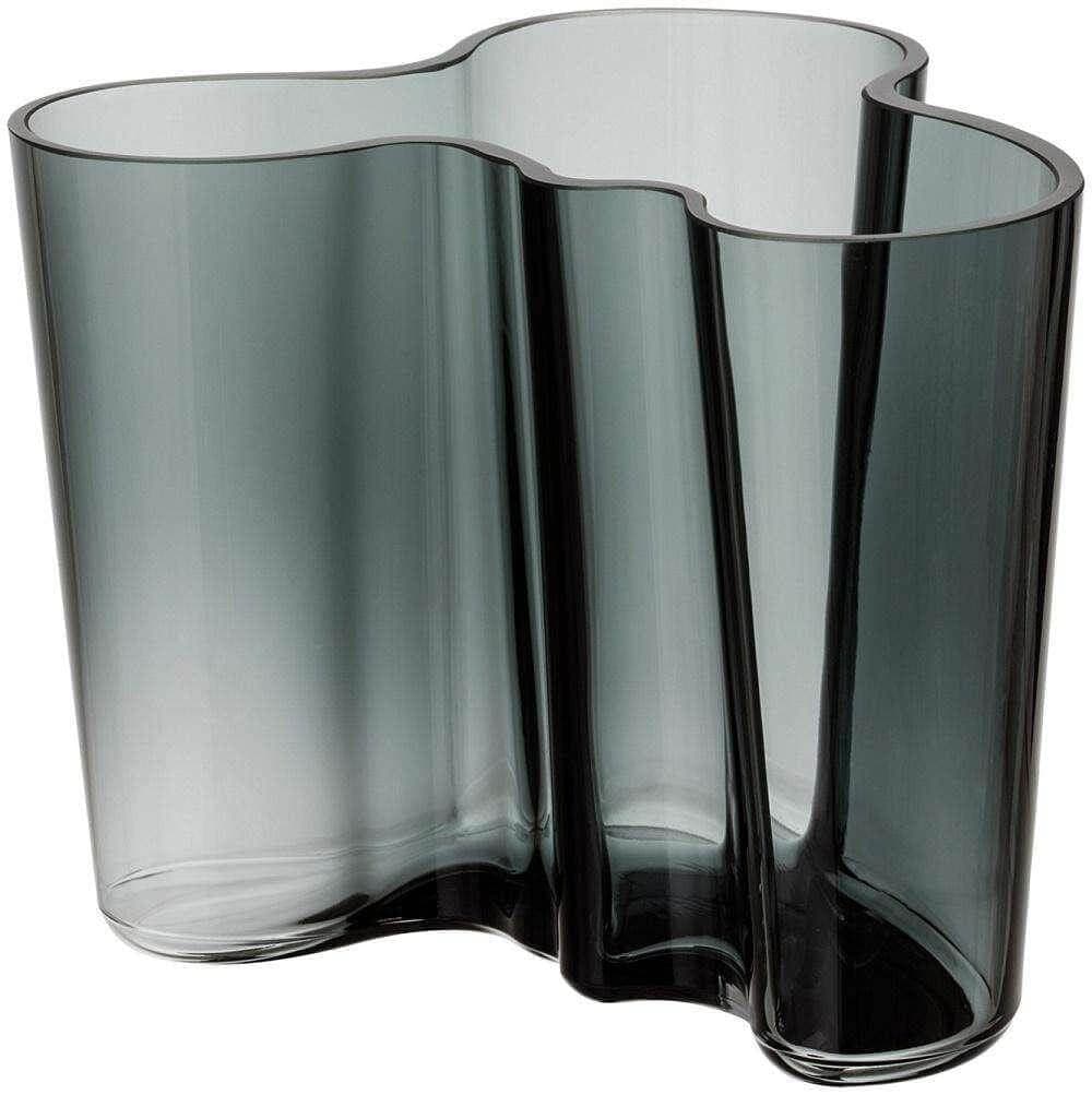 Iittala Alvar Aalto Collection vase 120 mm, dark grey - Scandinavian Goods