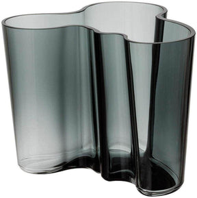 Iittala Alvar Aalto Collection vase 120 mm, dark grey - Scandinavian Goods