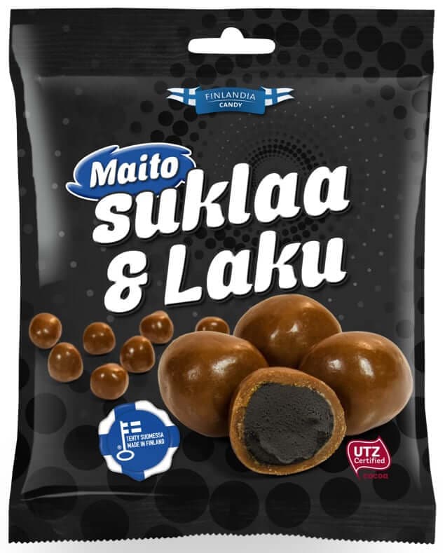 Maitosuklaa & Laku 120g - Scandinavian Goods
